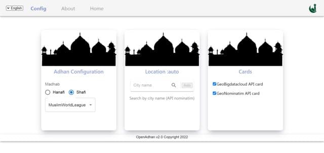 Openadhan: Muslim prayer times PWA made with ReactJS